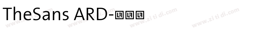 TheSans ARD字体转换
